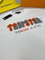 Trapstar London Chenille Decoded It's a Secret T-Shirt In White Color In All Sizes - Image 3