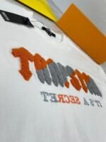 Trapstar London Chenille Decoded It's a Secret T-Shirt In White Color In All Sizes - Image 4