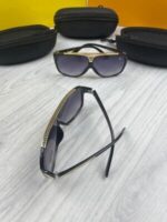 Louis Vuitton Men's Women's Monogram Gold Bar Sunglasses - Image 3