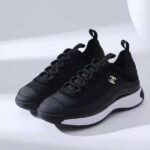 Chanel Suede Women Shoe Replica Luxury Sports Top Sneakers Cheap Runner Women's Trainer Leather Nylon Reps CC Logo Sneaker Fake Shoes Rep Fashion Girls Triple Trainers First Copy Black Runners Sale UK