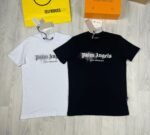 Palm Angels Rhinestone Logo Los Angeles T-shirts