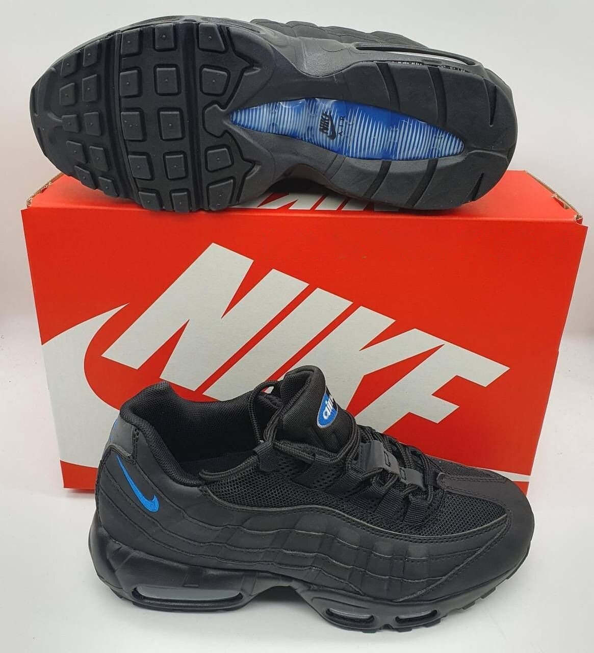 3558211804.jpg Nike Air Max 95 Black Imperial Blue (atmos Exclusive) Sneakers For Men's - Image 1