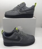 Nike Air Force 1 Low '07 Iron Grey Volt Black Men Trainers - Image 2