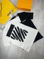 Off-White Men Women Tshirts Replica Waive Diag Reps T-shirts Men's Women's Wave Arrows Speed Bump T Shirt Black Off White Slim Tshirt Fake Rep First Copy Diagonal T-shirt Cheap Tee Shirts Sale UK - Image 2
