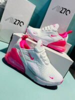 White Nike Trainers Womens 270s Pink - Image 3