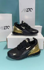 Nike Air Max 270s Black University Gold (GS) Women Sneakers