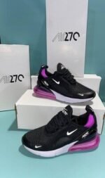 Nike Trainers 270s Black Light Arctic Pink Trainers For Womens - Image 2