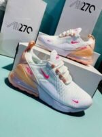 Nike Air Max 270s Essential White Bright Mango Women's Sneakers - Image 3