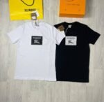 Burberry London England T-Shirt Printed Tshirt Mens Women's Reps Round Neck Printed Real Fake Short Sleeves T-Shirts First Copy Replica Black White Paint Shirt Best Quality Cheapest Sale Discount Uk