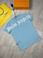 Palm Angels Crewneck Doubled Logo Print T-shirts - Image 5