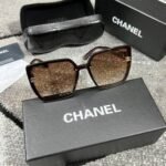 Chanel Men's Women's Square Frame Black Replica Sunglass Men Women Cheap Eyewear Rep Outdoor Driving Lens First Copy Beach Polarized Plastic Frames Unisex Sunglasses Fake Reps UV Protected Sale UK - Image 2