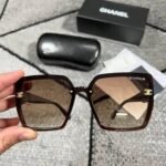 Chanel Men's Women's Square Frame Black Replica Sunglass Men Women Cheap Eyewear Rep Outdoor Driving Lens First Copy Beach Polarized Plastic Frames Unisex Sunglasses Fake Reps UV Protected Sale UK - Image 3