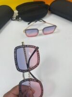 Chanel Vintage Pink Square Frame Women Replica Sunglasses Women's Fake Eyewear Rep Outdoor Driving Lens First Copy Beach Polarized Sunglass Cheap Reps Fashion Designer Frames Sale UK - Image 5