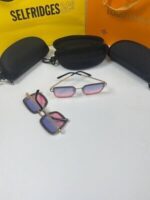 Chanel Vintage Pink Square Frame Women Replica Sunglasses Women's Fake Eyewear Rep Outdoor Driving Lens First Copy Beach Polarized Sunglass Cheap Reps Fashion Designer Frames Sale UK - Image 3