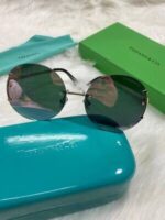 Tiffany & Co. Gadient Grey Round Frame Sunglasses - Image 2