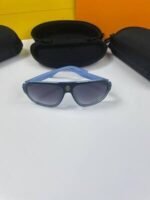 Cartier Black and Blue Frame Sunglasses Simply Elegant Eyewear - Image 2
