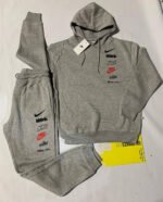 Nike Multi Logo Club Fleece Joggers Hoodie with Men's Trousers Tracksuit