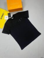 Balmain Paris Metallic Flocked T-Shirt In Black And White Colors - Image 3