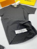 Gucci Men's Monogram GG Print Luxury T-Shirt Shorts Sets - Image 5