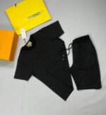 Gucci Men's Monogram GG Print Luxury T-Shirt Shorts Sets - Image 3