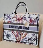 Christian Dior Flower Accents Book Tote Bag