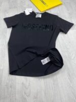 Moschino Couture T-Shirt Crew Neck In Black And White Colors In All Sizes - Image 5