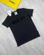 Moschino Couture T-Shirt Crew Neck In Black And White Colors In All Sizes - Image 3