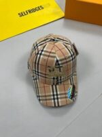 Burberry Baseball Men Women Reps Sports Replica Check Brown Black Cap Men's Women's Front Logo Luxury Designer Rep First Copy Cheap Fake Caps Cotton Hat Boys Girls Athletic Hats Sale Discount UK - Image 4