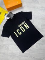 ICON Dsquared2 T-shirt in Black and White - Image 3