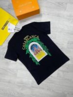 Casablanca Avenida Outfit T-Shirt In White And Black Colors - Image 3
