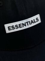 Essentials Nylon Baseball Cap Print Supreme Hat Caps In Black Color - Image 5