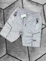 Hugo Boss Regular-Fit Cotton-Blend Decorative Reflective Logo Shorts 3 Colors - Image 3