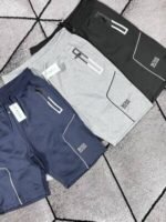 Hugo Boss Regular-Fit Cotton-Blend Decorative Reflective Logo Shorts 3 Colors - Image 2