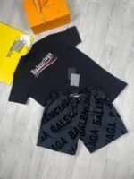 Balenciaga Logo T-shirt Shorts Set - Image 2
