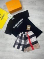 Burberry London England Classic Men Replica Shorts Set Printed Logo Real Short Sleeves Tshirt Men's Fake Reps Tshirts Short Sets Rep T-Shirts Man Black Tee Shirts Mans T Shirt Best Discount Sale UK - Image 6