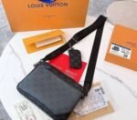 Louis Vuitton Man LV Monogram Triple Trio Messenger Leather Bag - Image 5