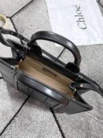 Chloe Mini Tote Bag in Black - Image 4