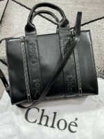 Chloe Mini Tote Bag in Black