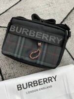 Burberry London England Mens Crossbody Bag Women Jacquard Logo Printed First Copy Reps Best Design Dustbag Replica Man Easy To Carry Zip Pockets Original Girls Boys Cheapest Discount Sale UK - Image 5