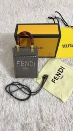 Fendi ROMA Monogram Sunshine Shopper Mini Tote Bag In 3 Colors - Image 3