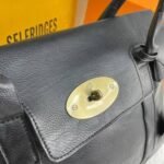 Mulberry Leather Tote Bag in Black Color - Image 5