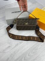 Fendi Marmont Baguette Nappa Leather Mini Bag FF Logo Wallet Womens In 2 Colors - Image 4