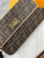 Fendi Marmont Baguette Nappa Leather Mini Bag FF Logo Wallet Womens In 2 Colors - Image 5
