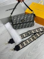 Fendi Marmont Baguette Nappa Leather Mini Bag FF Logo Wallet Womens In 2 Colors - Image 3