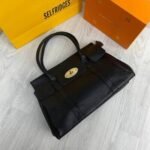 Mulberry Leather Tote Bag in Black Color - Image 2