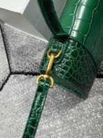 Balenciaga Hourglass Crocodile Embossed Leather Crossbody Bag - Image 5