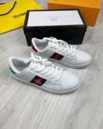 Gucci Ace Bee Women's White Sneakers - Image 2