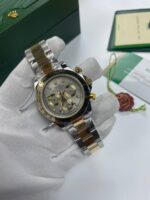 Rolex Cosmograph Daytona White Gold Dial Chain Watch