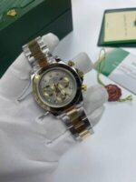 Rolex Cosmograph Daytona White Gold Dial Chain Watch - Image 2