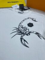 Philipp Plein Scorpion Print T-Shirt White & Black - Image 5